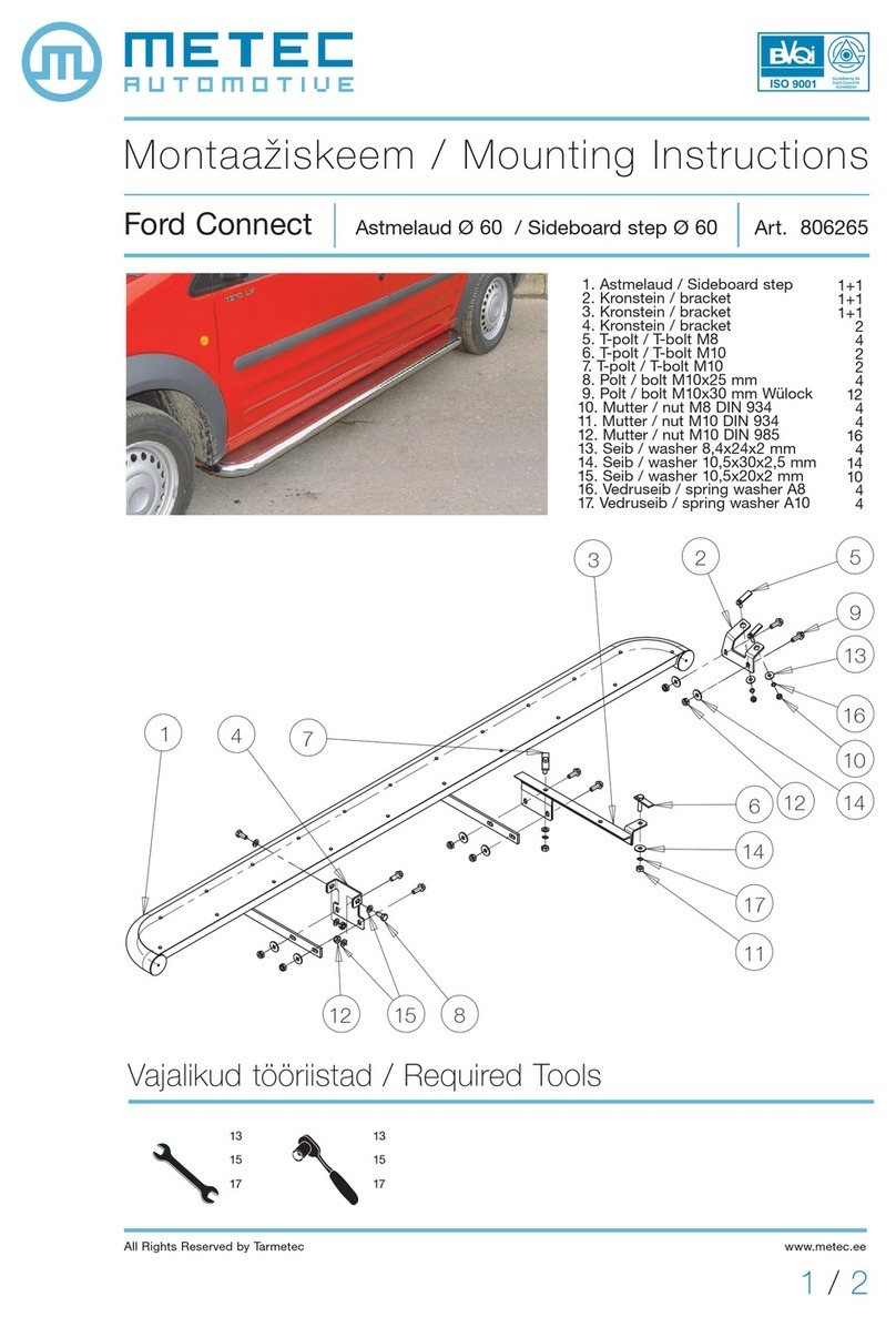 Metec 806265 User manual