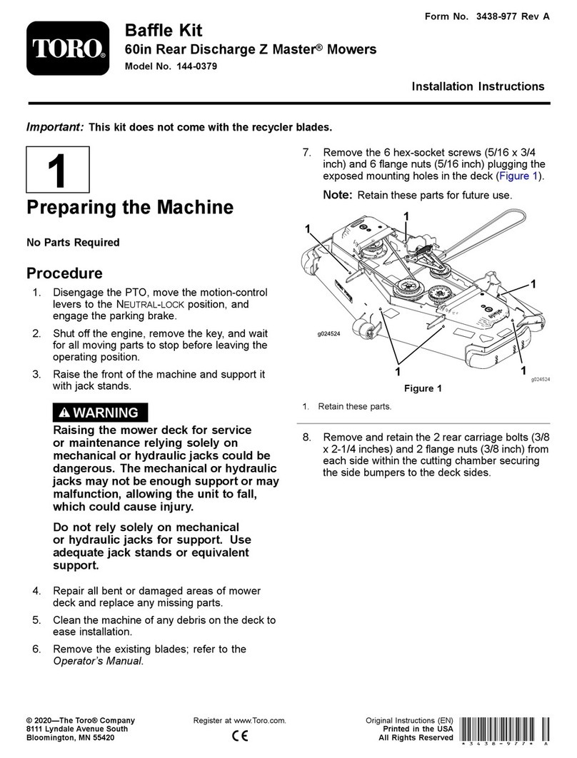 Toro 144-0379 User manual