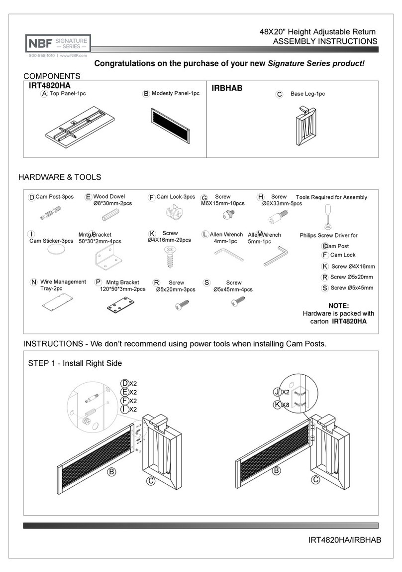 nbf Signature Series User manual nbf Signature Series User manual
