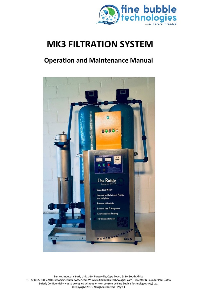 fine bubble MK3 Operation and maintenance manual