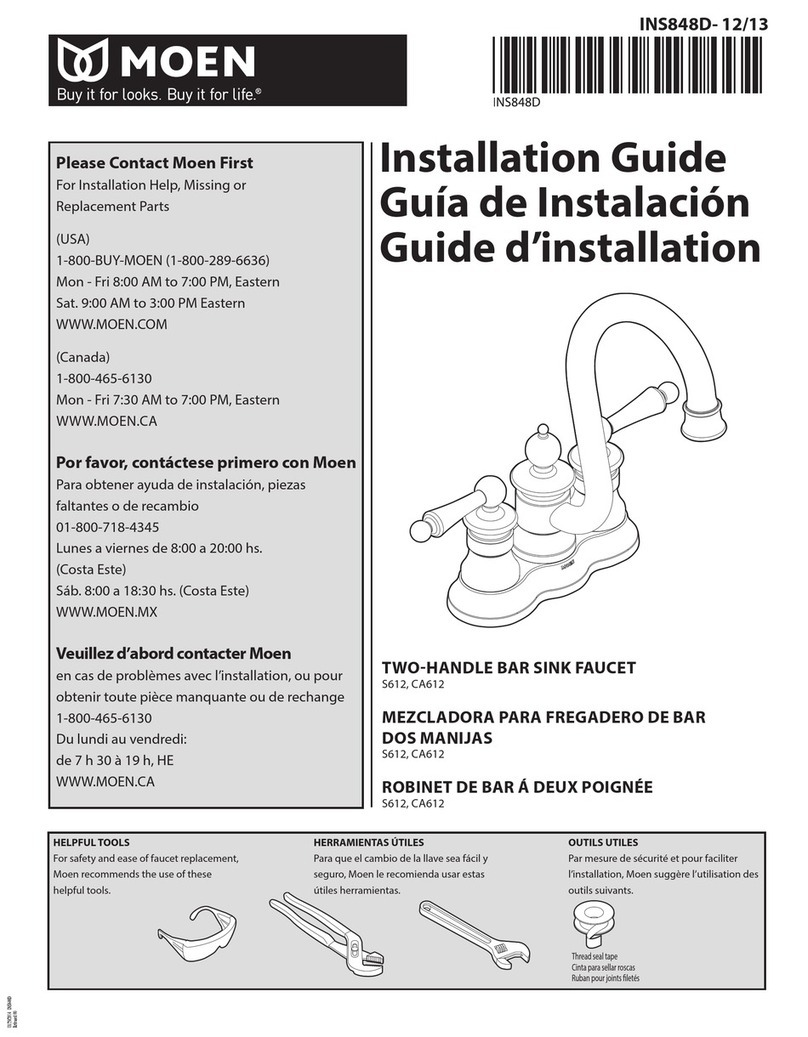 Moen S612 installation guide