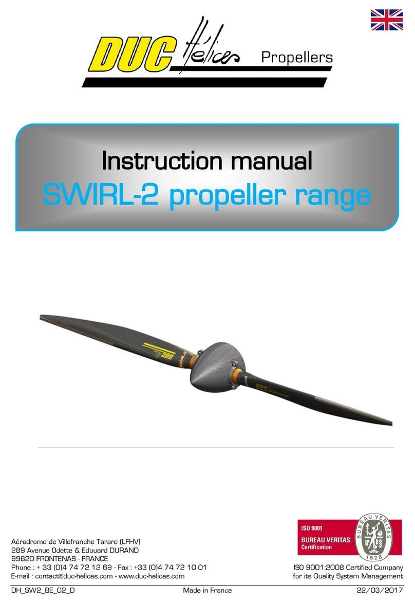 DUC Hélices SWIRL-2 instruction manual