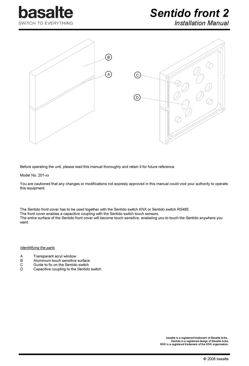 Basalte Sentido front 2 Series User manual