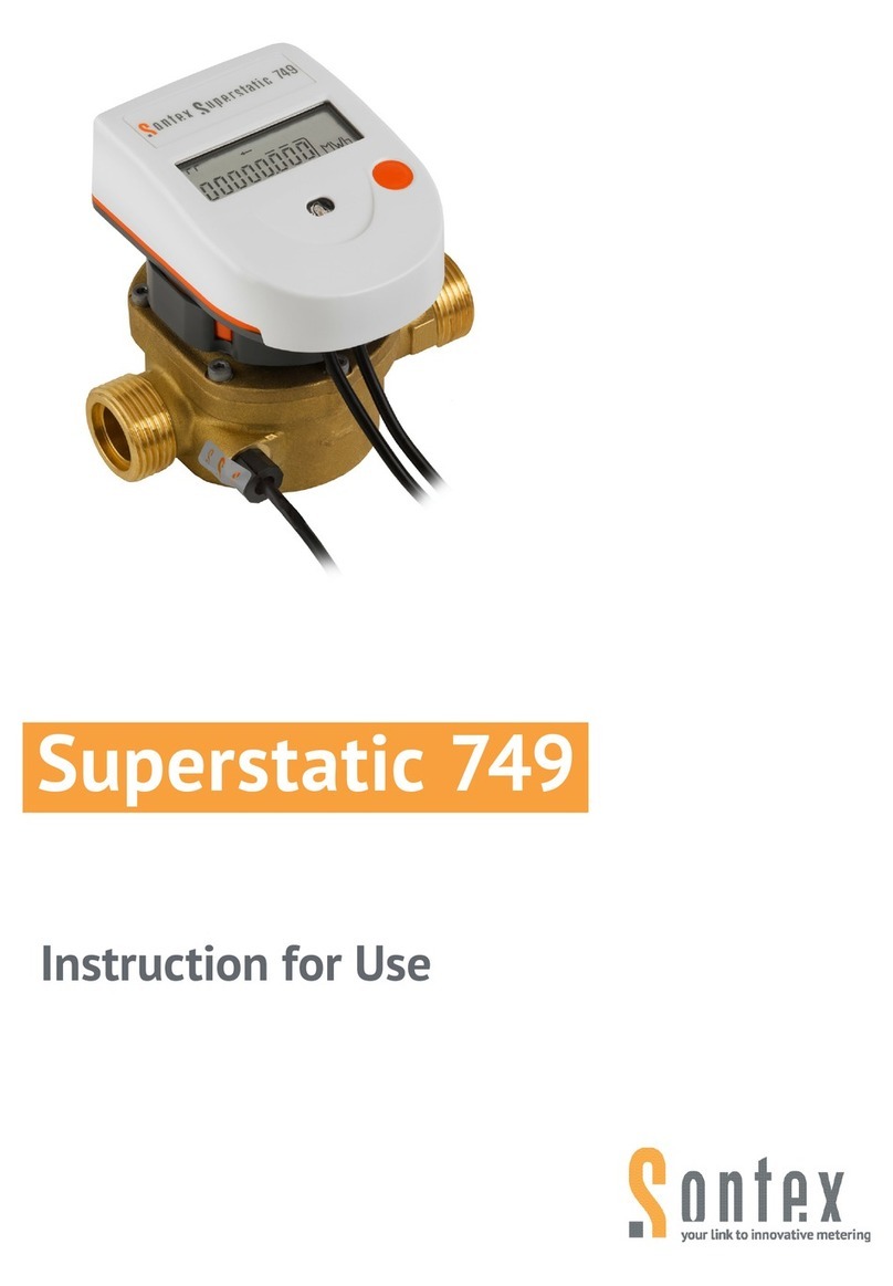 Sontex Superstatic 749 Instructions for use