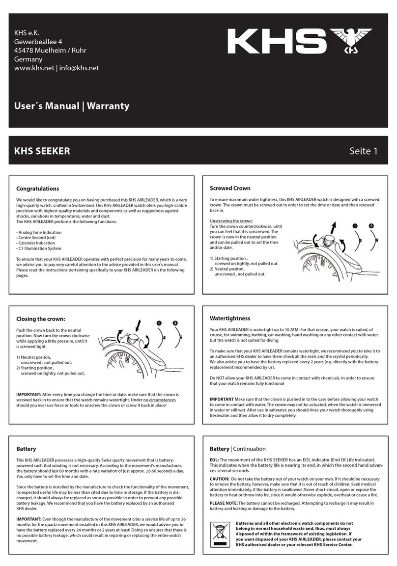 KHS SEEKER User manual