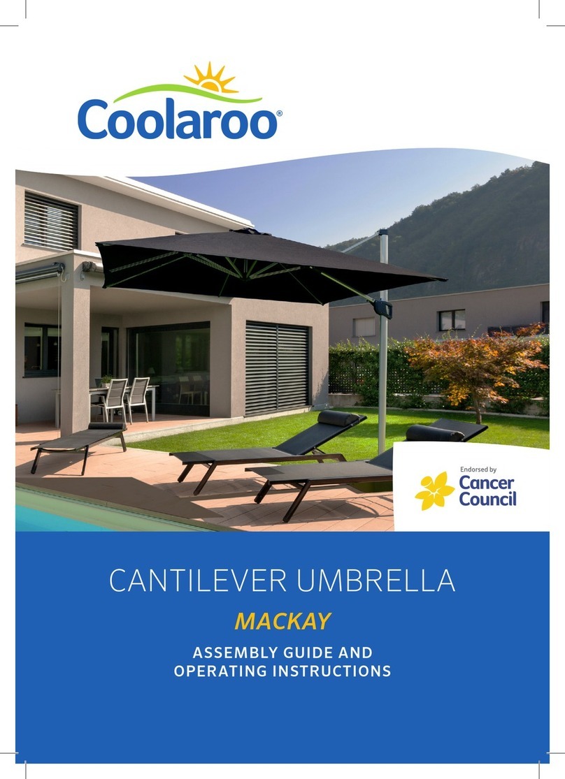Coolaroo MACKAY Assembly Guide and Operating Instructions