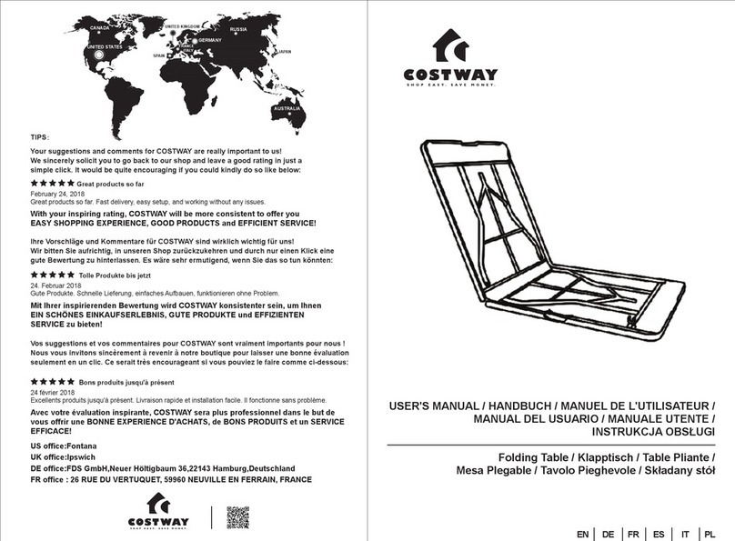 Costway HW56668SL user manual