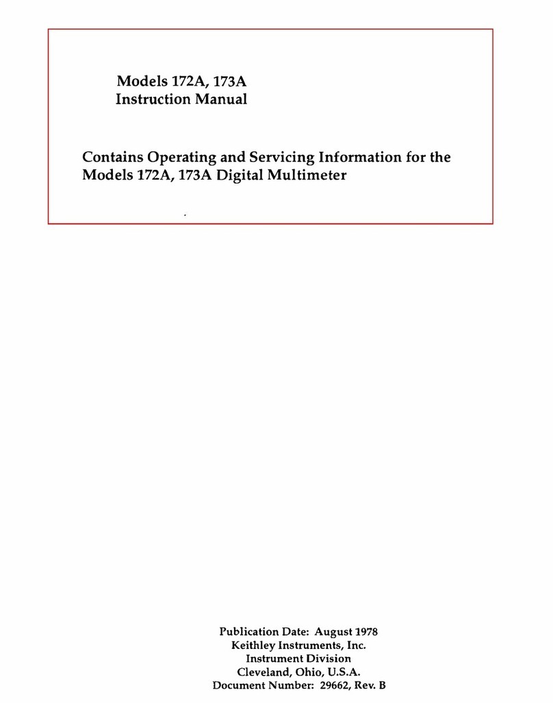 Keithley 172A User manual