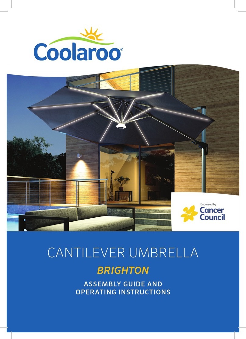 Coolaroo BRIGHTON Assembly Guide and Operating Instructions