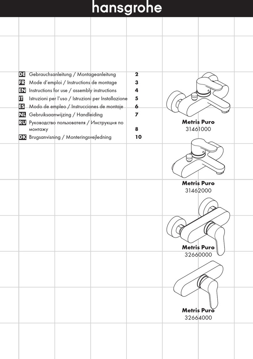 Hans Grohe Metris Puro 31461000 Manual Hans Grohe Metris Puro 31461000 Manual