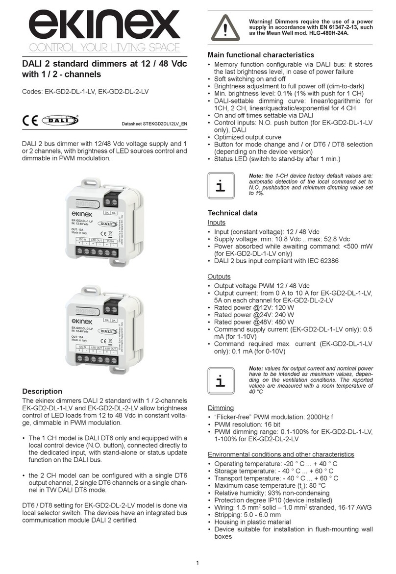 Ekinex EK-GD2-DL-1-LV manual