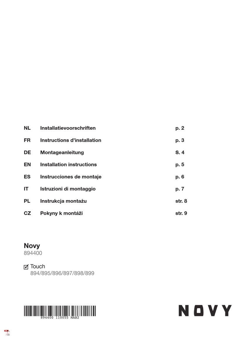 Novy 894400 installation instructions