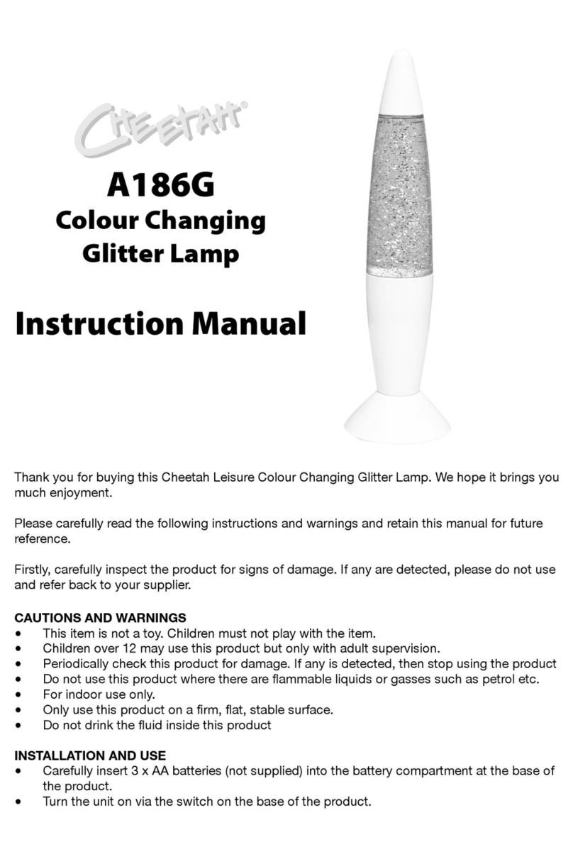 Cheetah A186G instruction manual