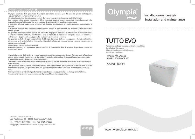 Olympia TUTTO EVO TUE1103R01 Installation and Maintenance