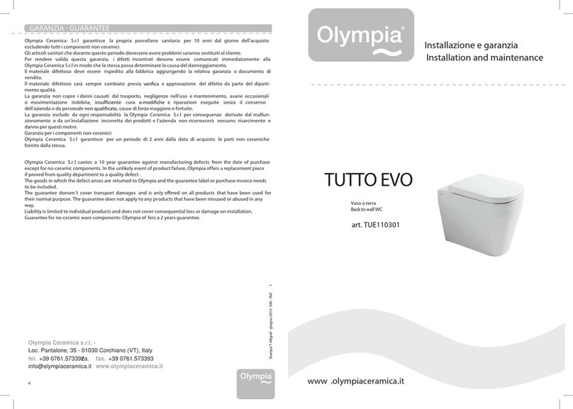 Olympia TUTTO EVO TUE110301 Installation and Maintenance