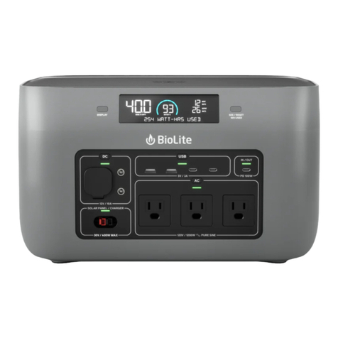 BioLite BaseCharge 1500 Instructional manual