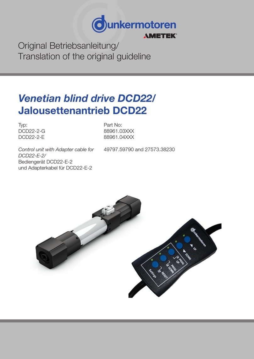 Ametek Dunkermotoren DCD22 manual