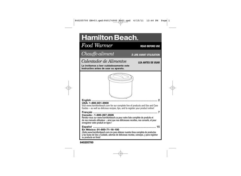 Hamilton Beach SC40 manual