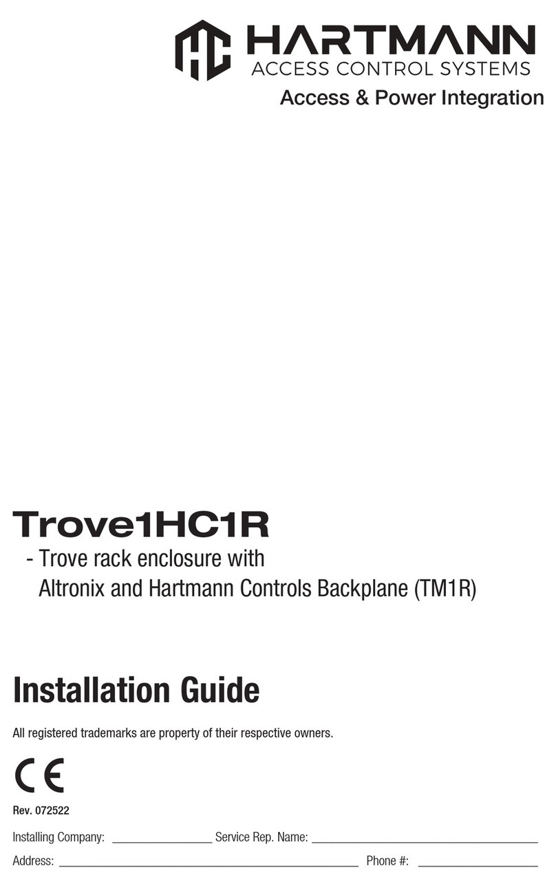 Hartmann Trove1HC1R installation guide