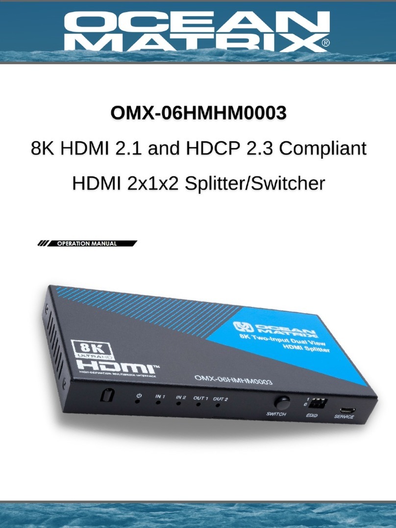 Ocean Matrix OMX-06HMHM0003 Operation manual