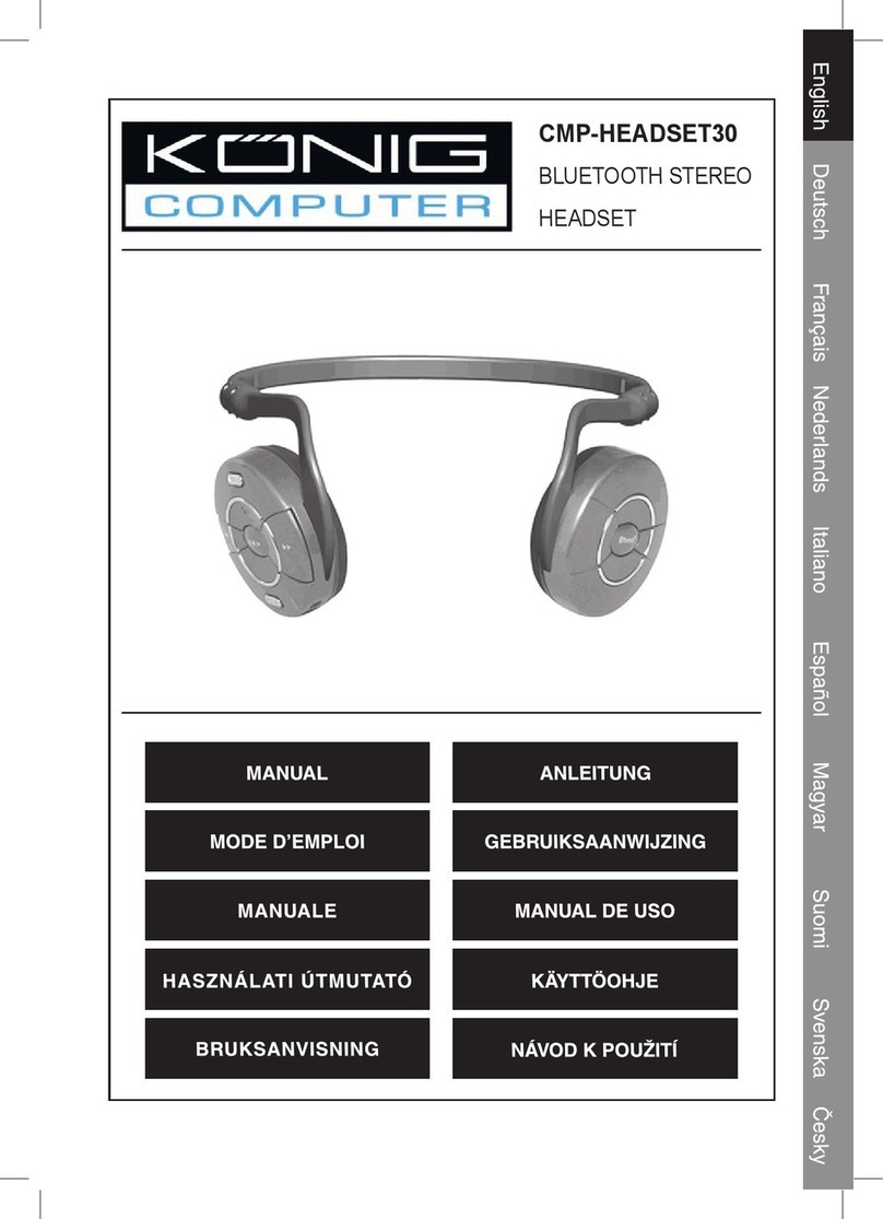 Konig CMP-HEADSET30 manual