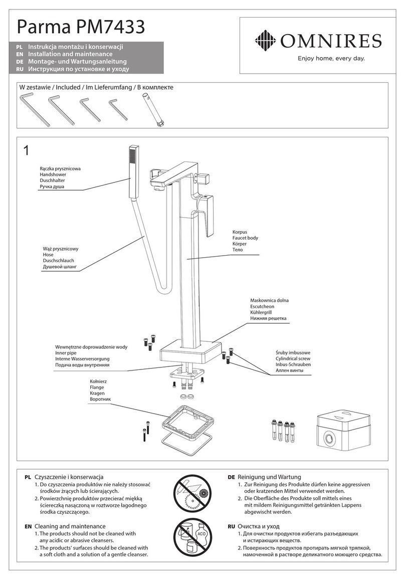 Omnires Parma PM7433 Instruction Manual