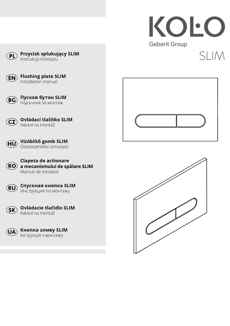 Geberit KOLO SLIM installation manual Geberit KOLO SLIM installation manual