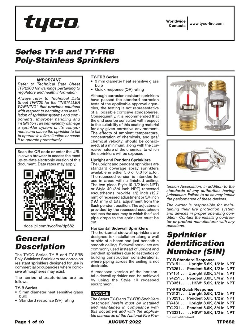Tyco TY-B Series User manual