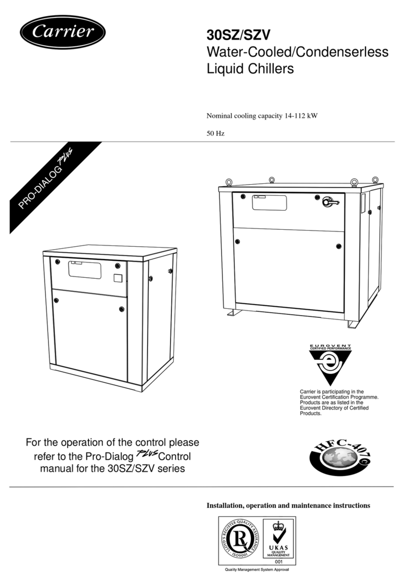 Carrier Pro-Dialog Plus 30SZ Installation, operation and maintenance instructions