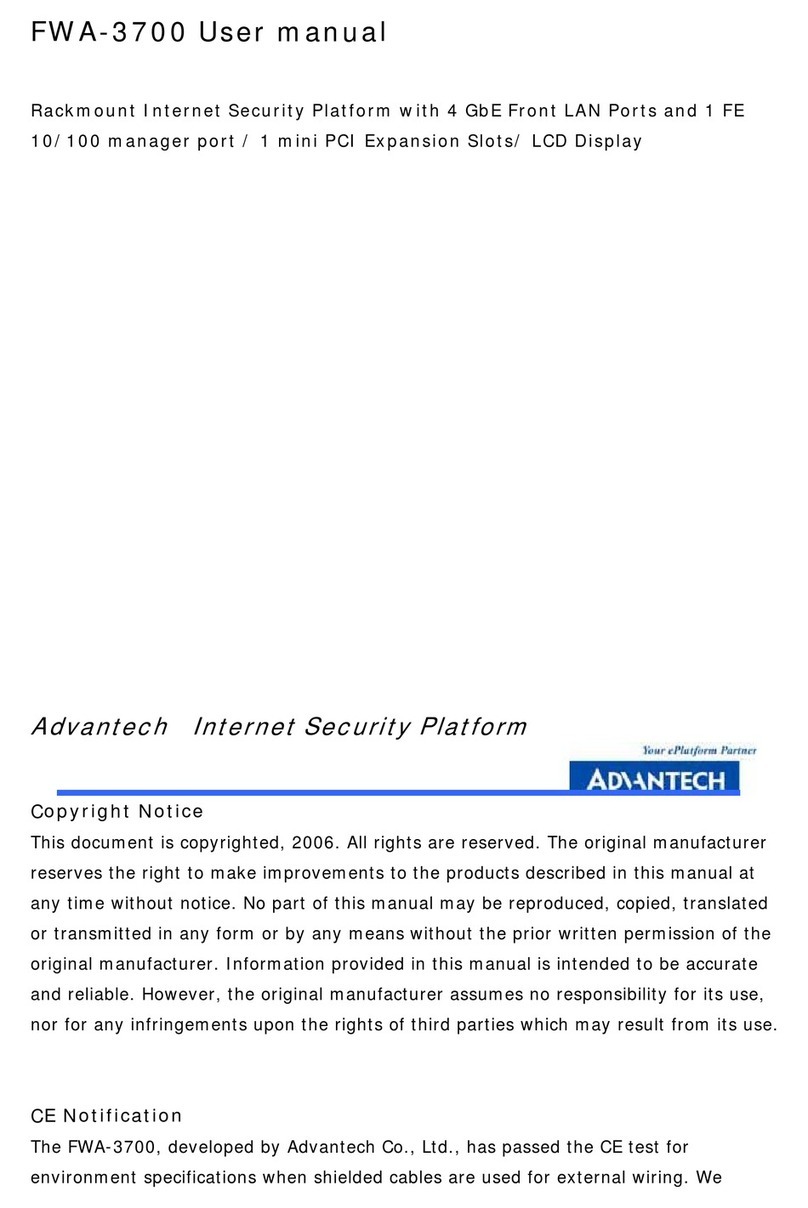 Advantech FWA-3700 user manual