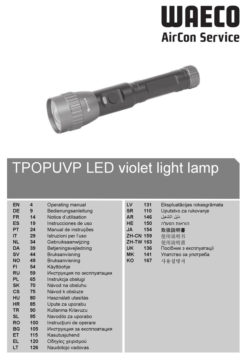 Waeco UV-DETECT operating manual