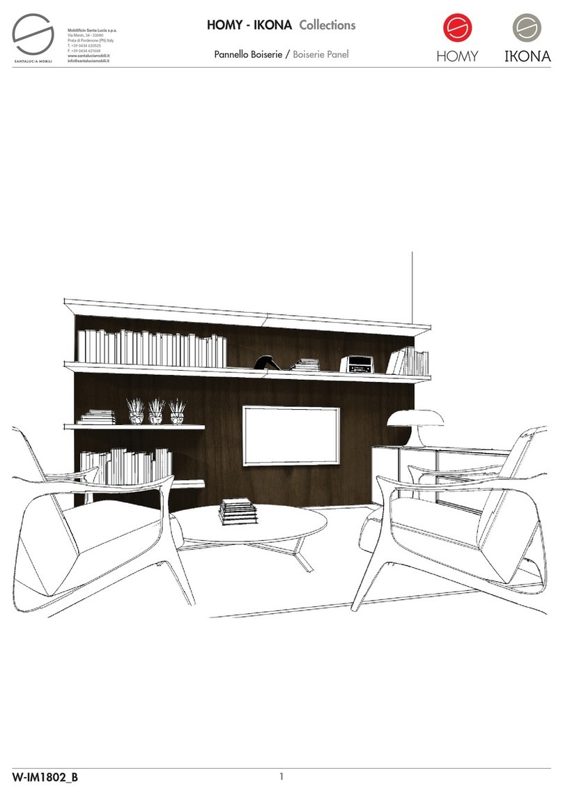 Santalucia Mobili HOMY Boiserie Panel manual