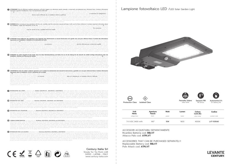 Levante LVT-159540 manual