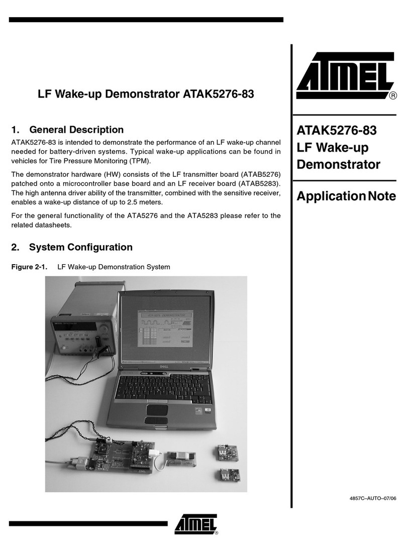 Atmel ATAK5276-83 Installation and operating instructions