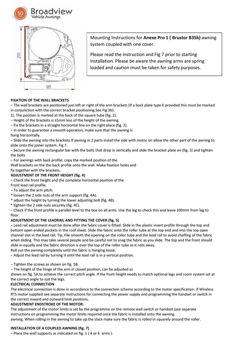 Broadview Anexe Pro 1 Mounting instructions