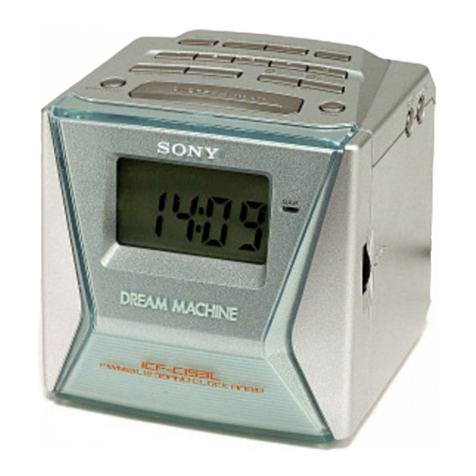 Sony DREAM MACHINE ICF C143 User manual