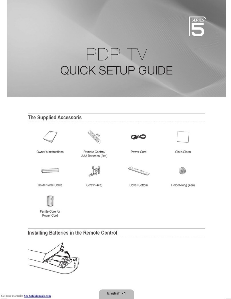 Samsung 5 Series Quick setup guide