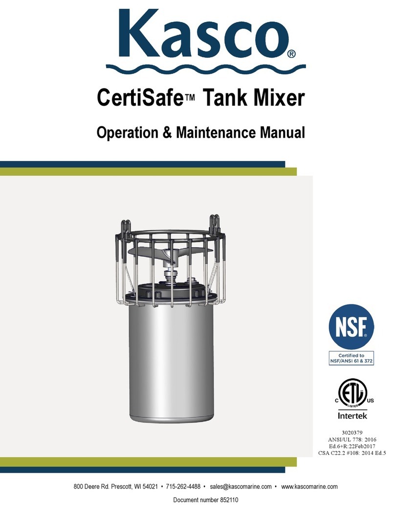 Kasco CertiSafe 2400C61 Operation & maintenance manual