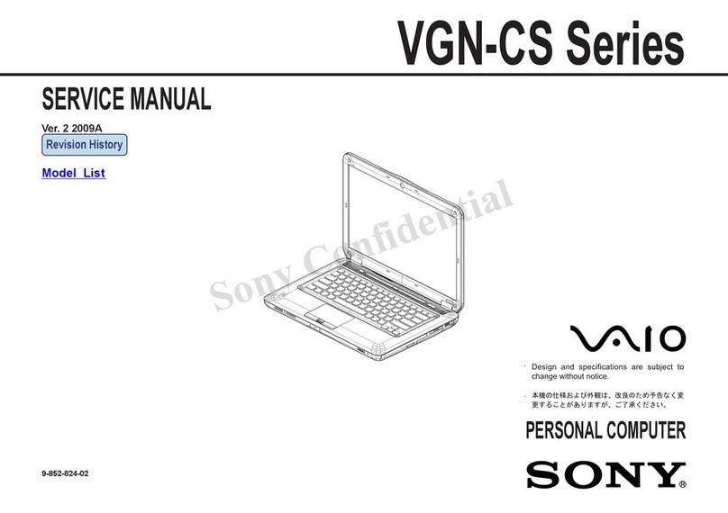 Sony VAIO VGN-CS Series User manual