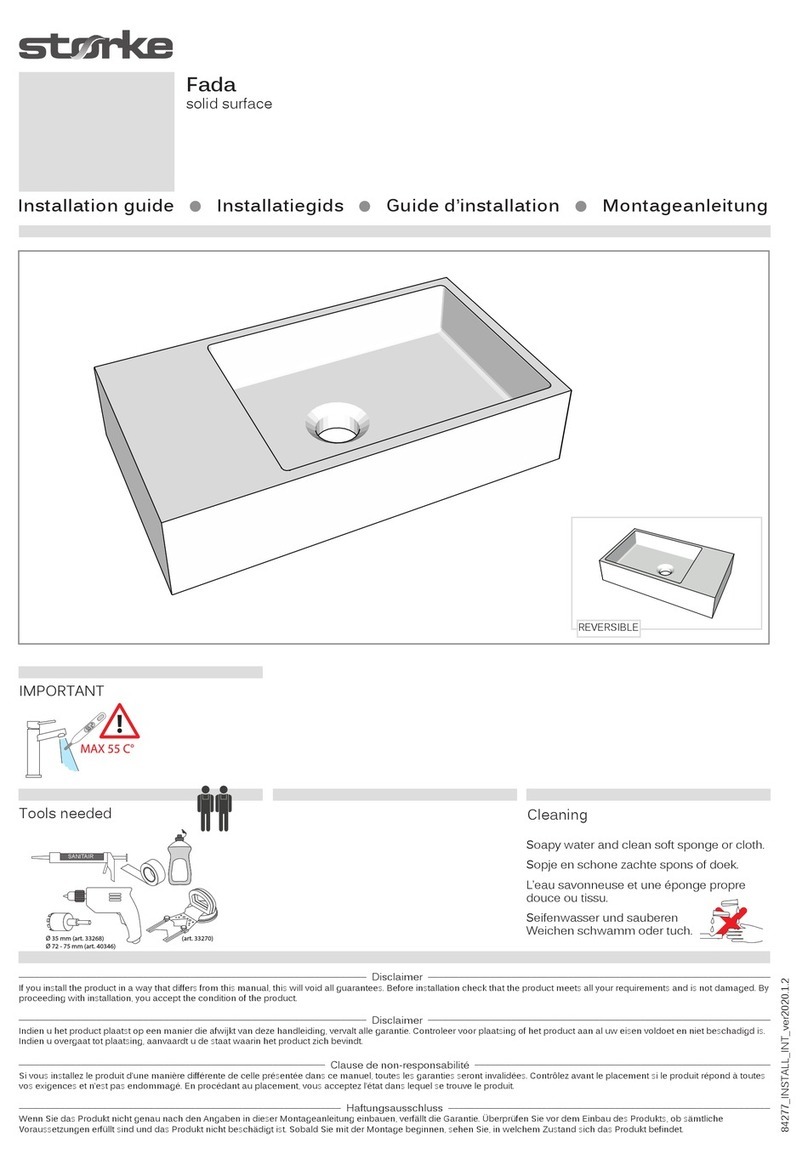 storke Fada solid surface installation guide