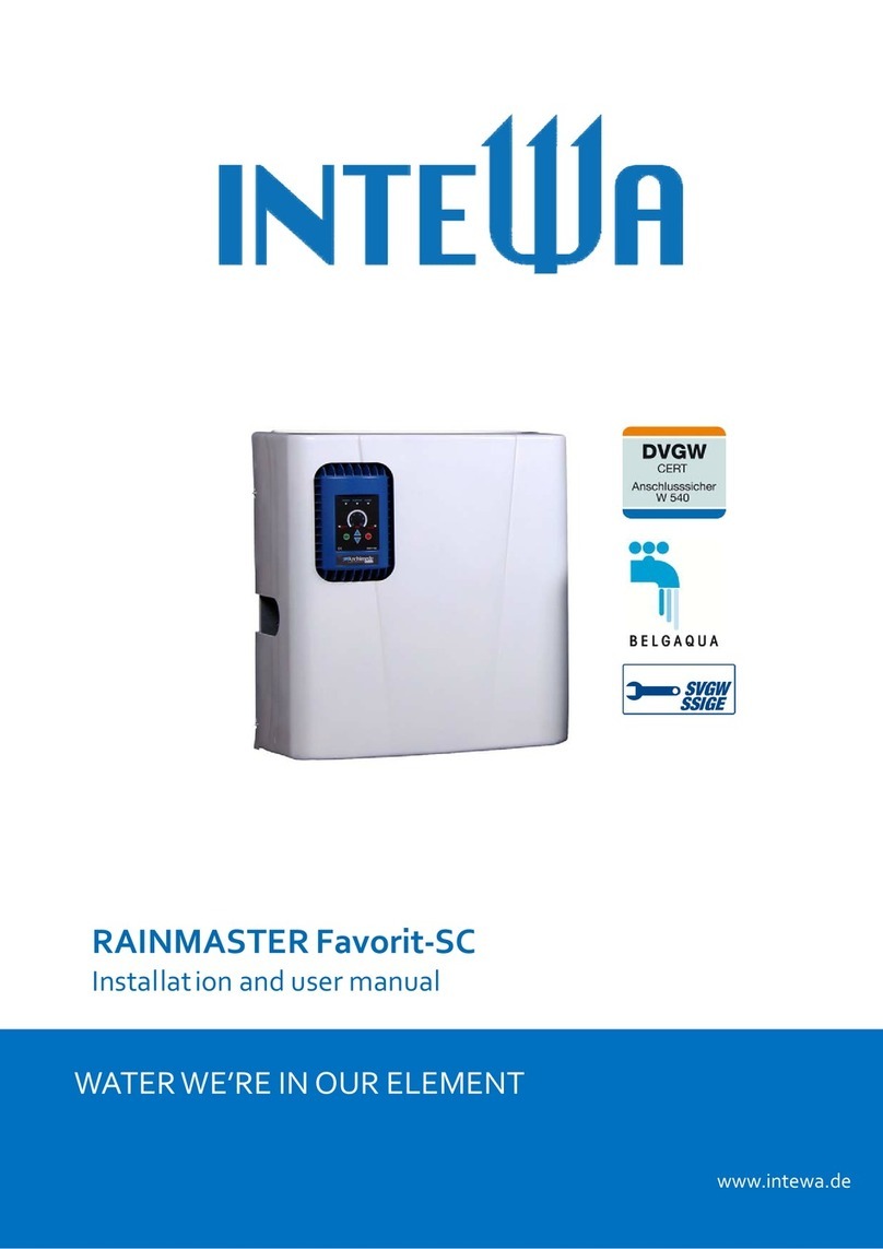 Intewa RAINMASTER Favorit-SC Installation and user manual Intewa RAINMASTER Favorit-SC Installation and user manual