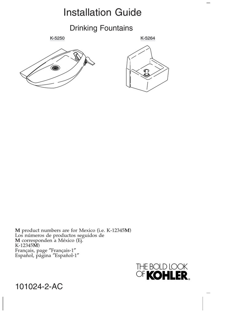Kohler K-5250 User manual