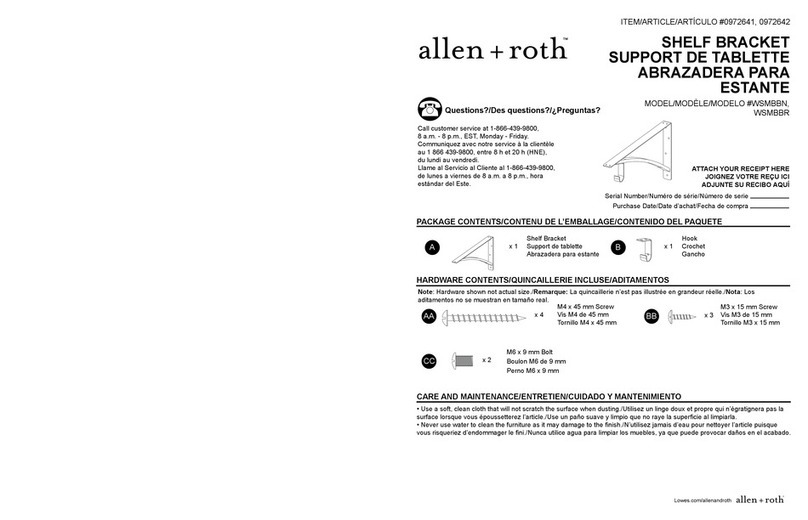 Allen + Roth WSMBBN quick start guide