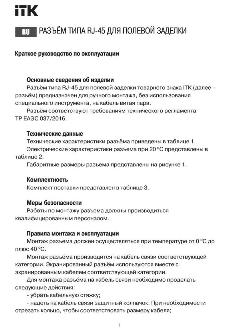 ITK CS3-1C06U-Q manual