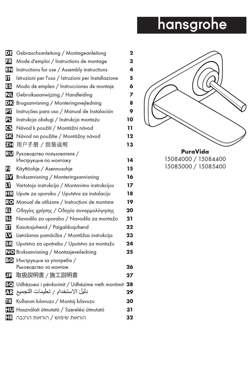 Hans Grohe PuraVida 15084000 Instructions for use/assembly instructions Hans Grohe PuraVida 15084000 Instructions for use/assembly instructions