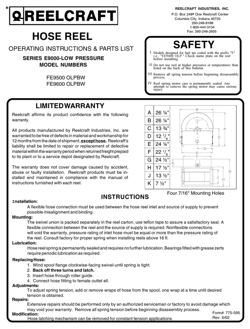 ReelCraft E9000 Series Datasheet ReelCraft E9000 Series Datasheet