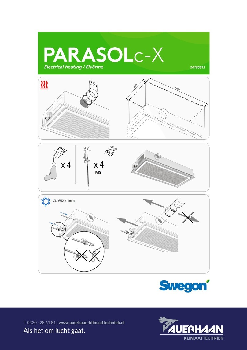 Auerhaan Swegon PARASOLc-X manual