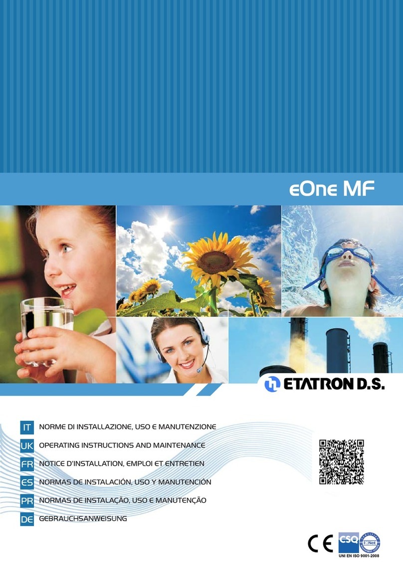 Etatron eOne MF Series Operating	instructions and maintenance