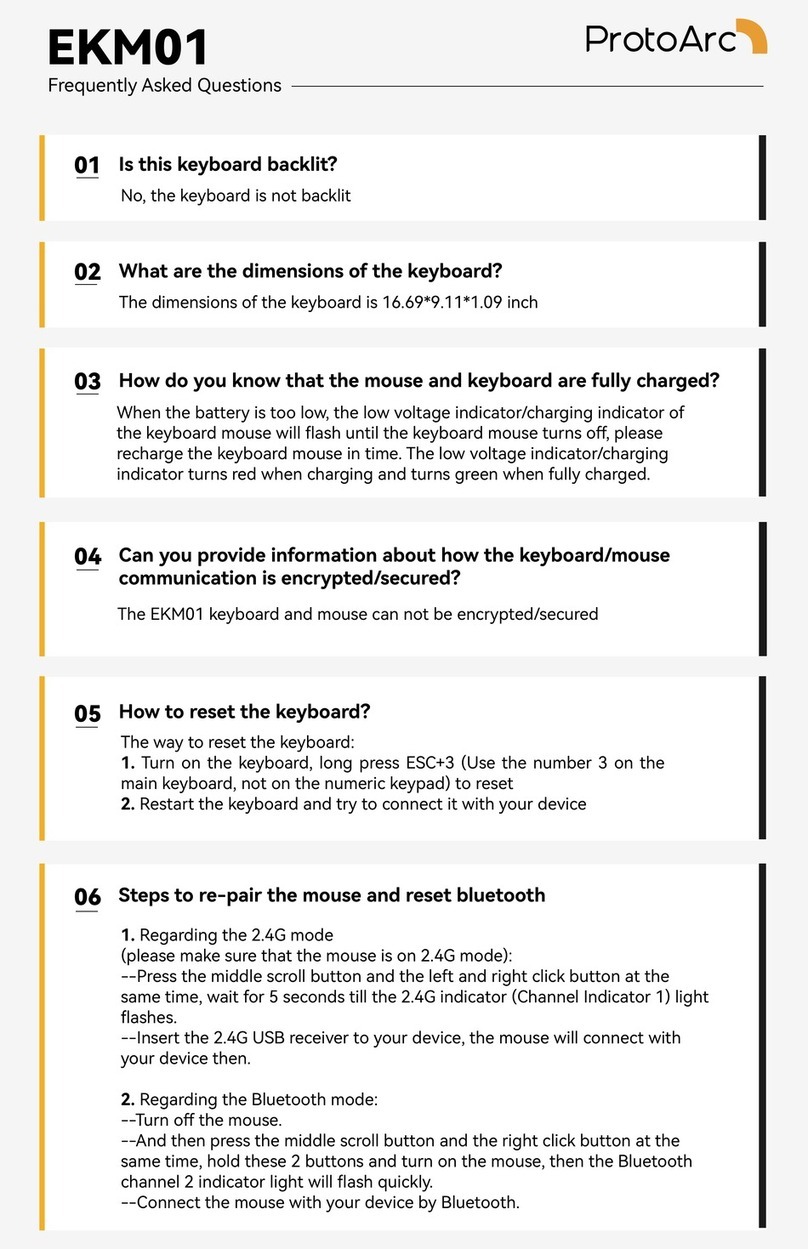 ProtoArc EKM01 Faq