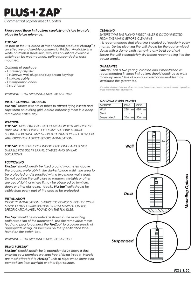 PL Systems PlusZap PZ16 manual